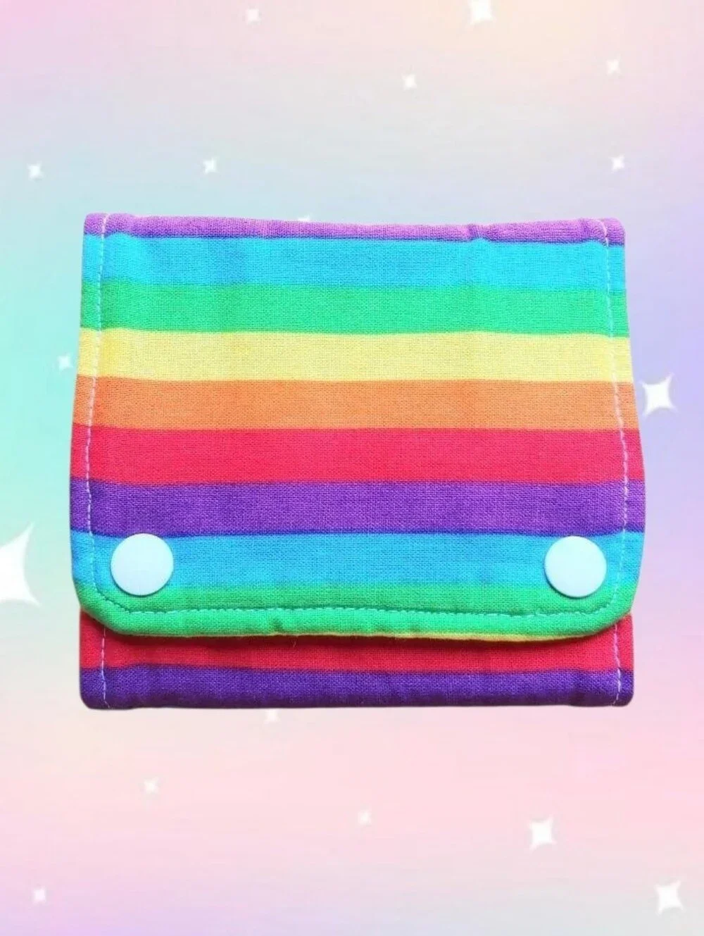 Essential Oil Roller Bottle Wallet - Rainbow Stripe